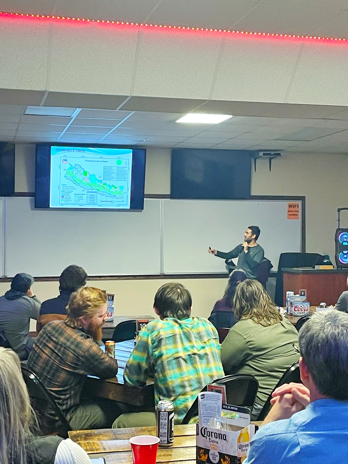Naresh Khanal presenting at Biology on TAP